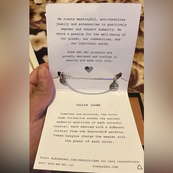 Alex & Ani January birthstone Bracelet - Picture 4 of 5